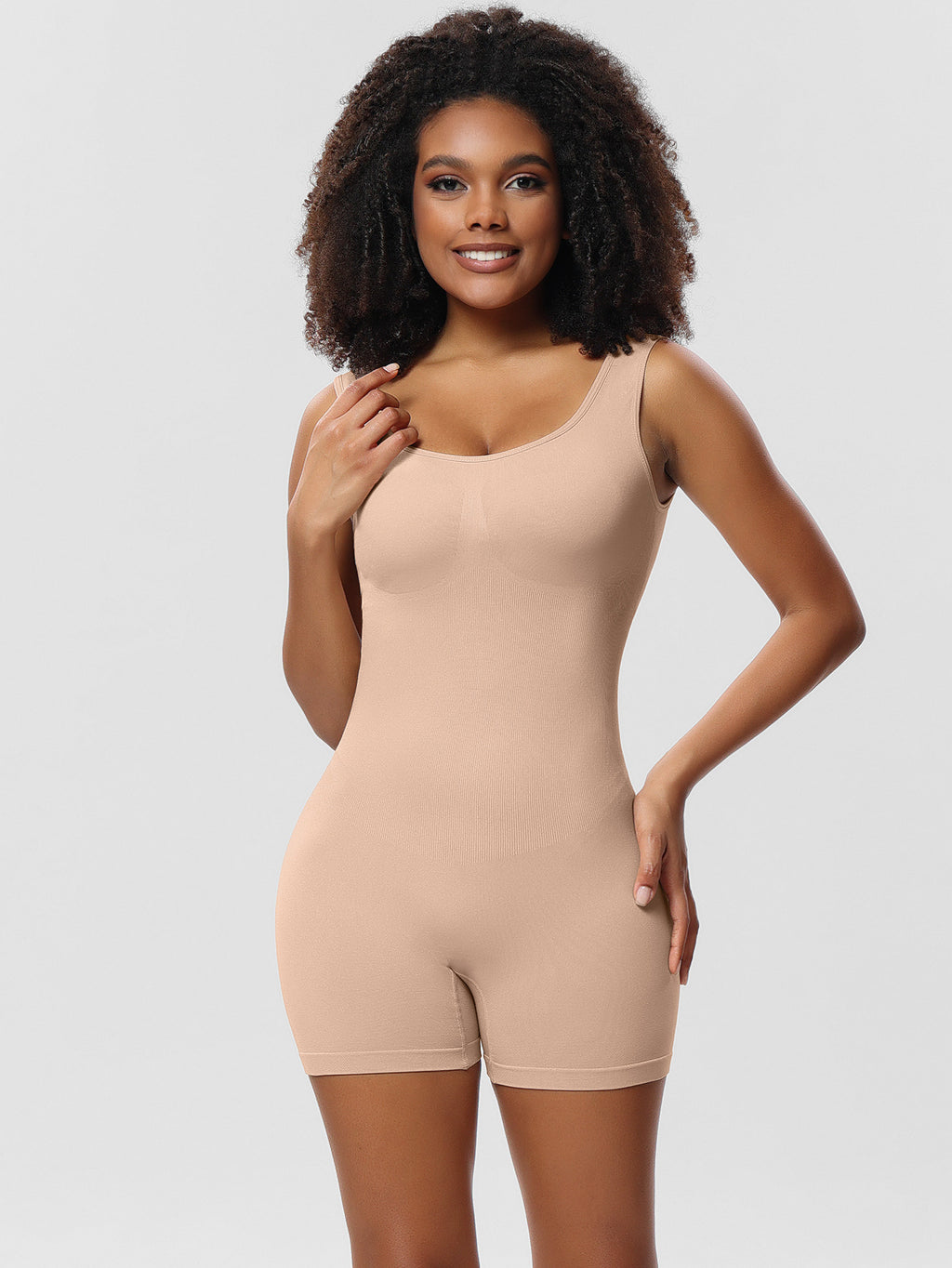 Seamless Yoga Jumpsuit with Waist Strap