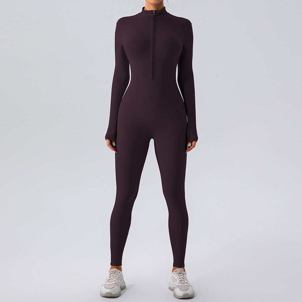 Fleece Lined Yoga Fitness Jumpsuit