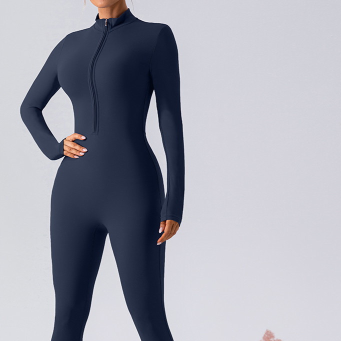 Fleece Lined Yoga Fitness Jumpsuit